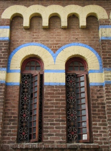Windows and bricks - The Holy Church